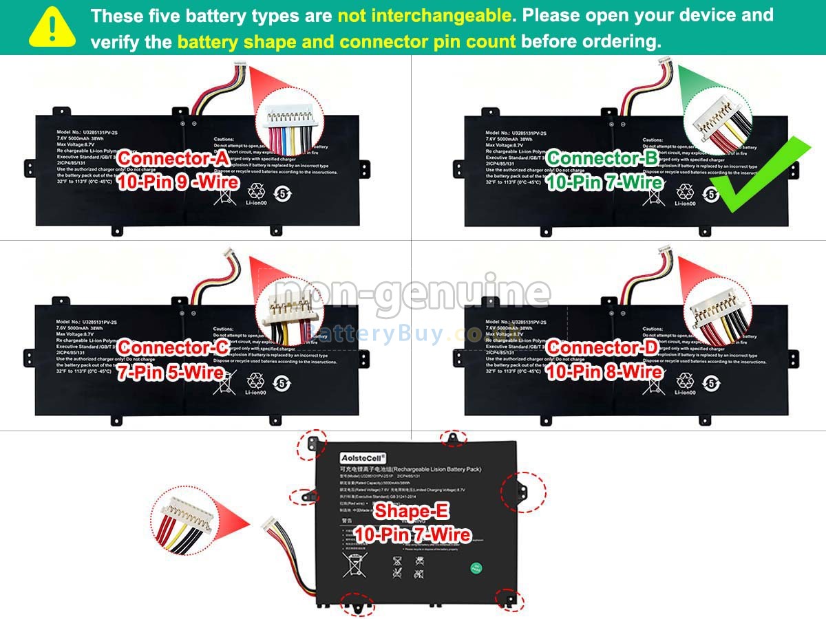 Replacement Battery for TongfangPC 14-NAA4U N5100