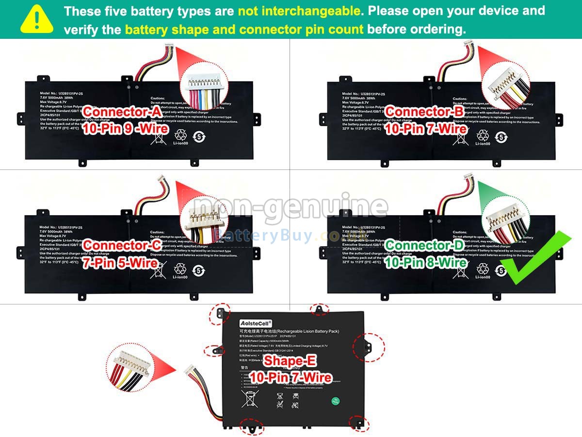 Replacement Battery for TongfangPC 14-NAA4U N5100