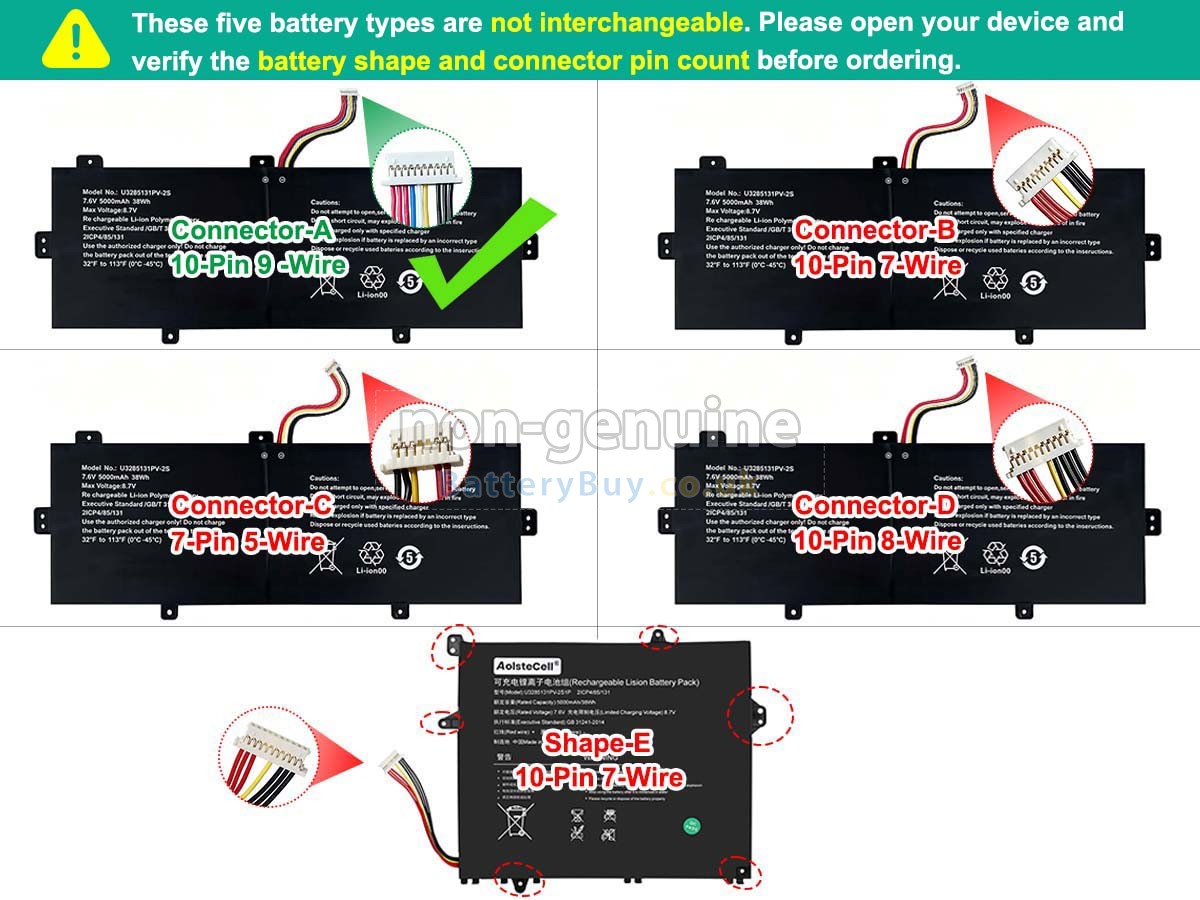 Replacement Battery for TongfangPC 14-NAA4U N5100
