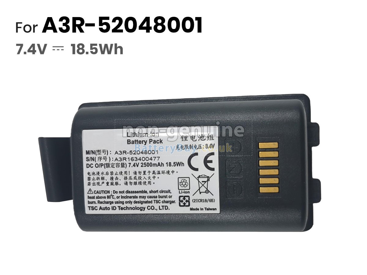 replacement battery for TSC ALPHA 3RB