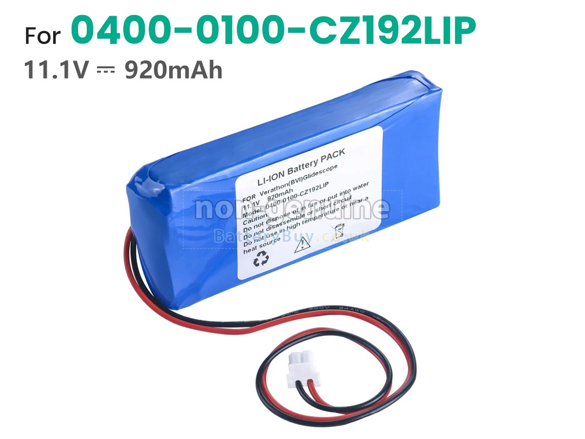 replacement battery for Verathon 0400-0100