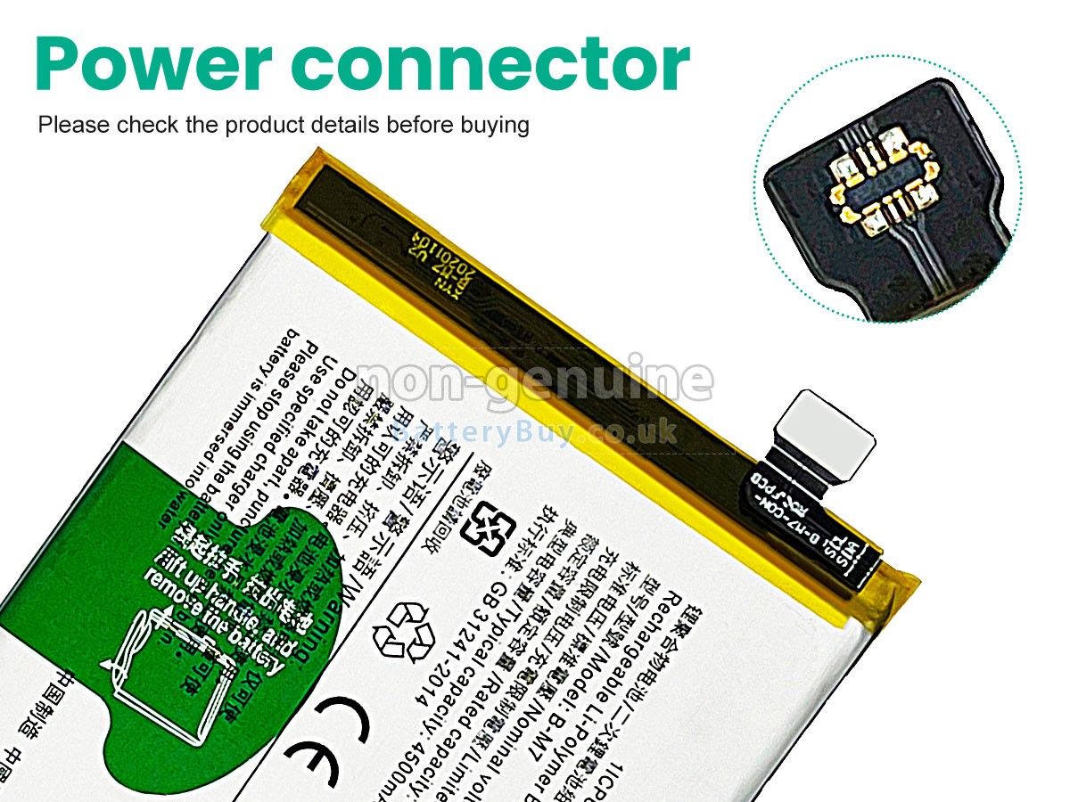 Replacement Battery for Vivo S6 5G