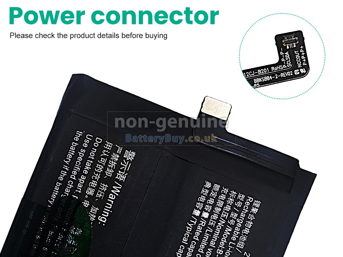 replacement battery for Vivo IQOO NEO5