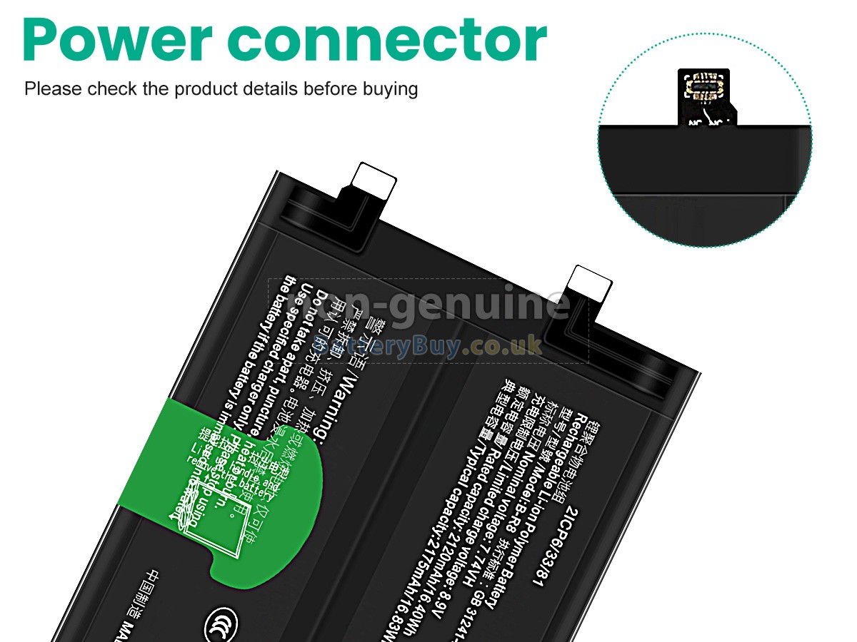 Replacement Battery for Vivo IQOO 8