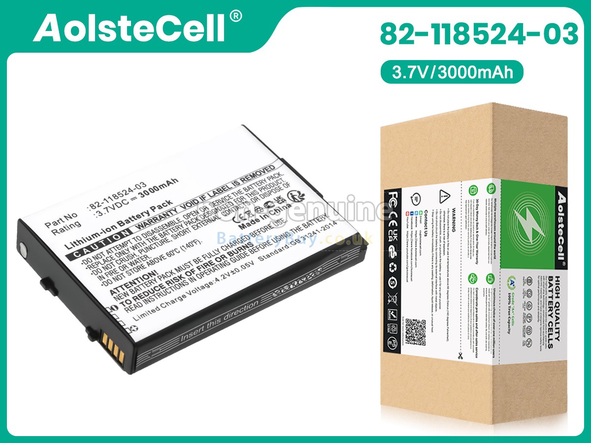 replacement battery for Zebra 82-118524-03