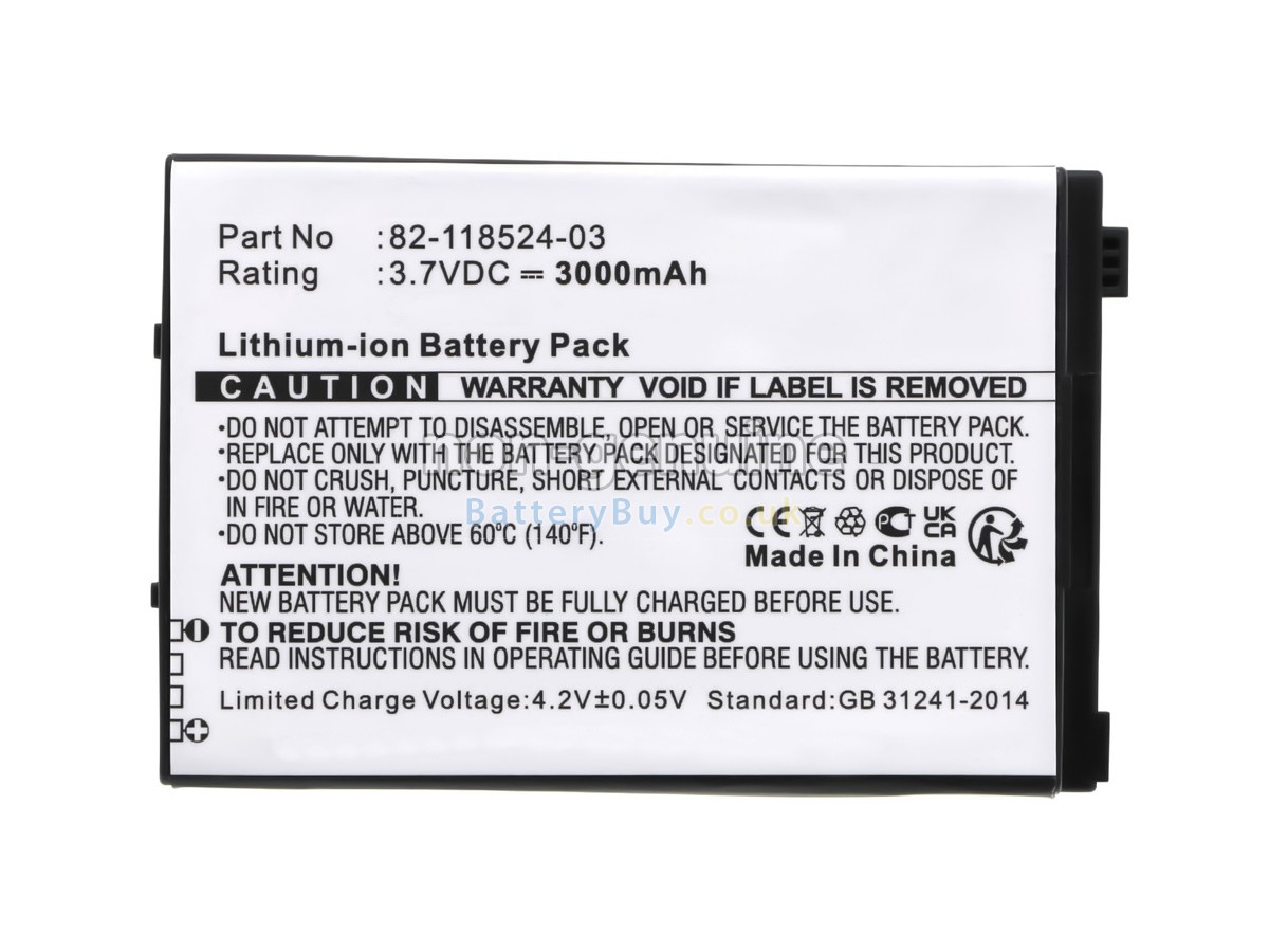 replacement battery for Zebra 82-118524-03