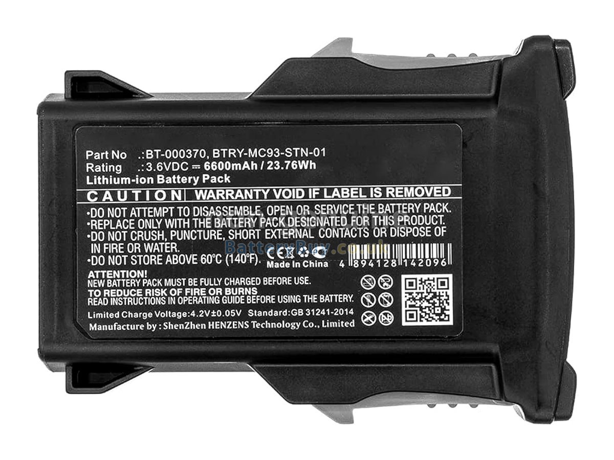 replacement battery for Zebra BTRY-MC93-FRZ-01