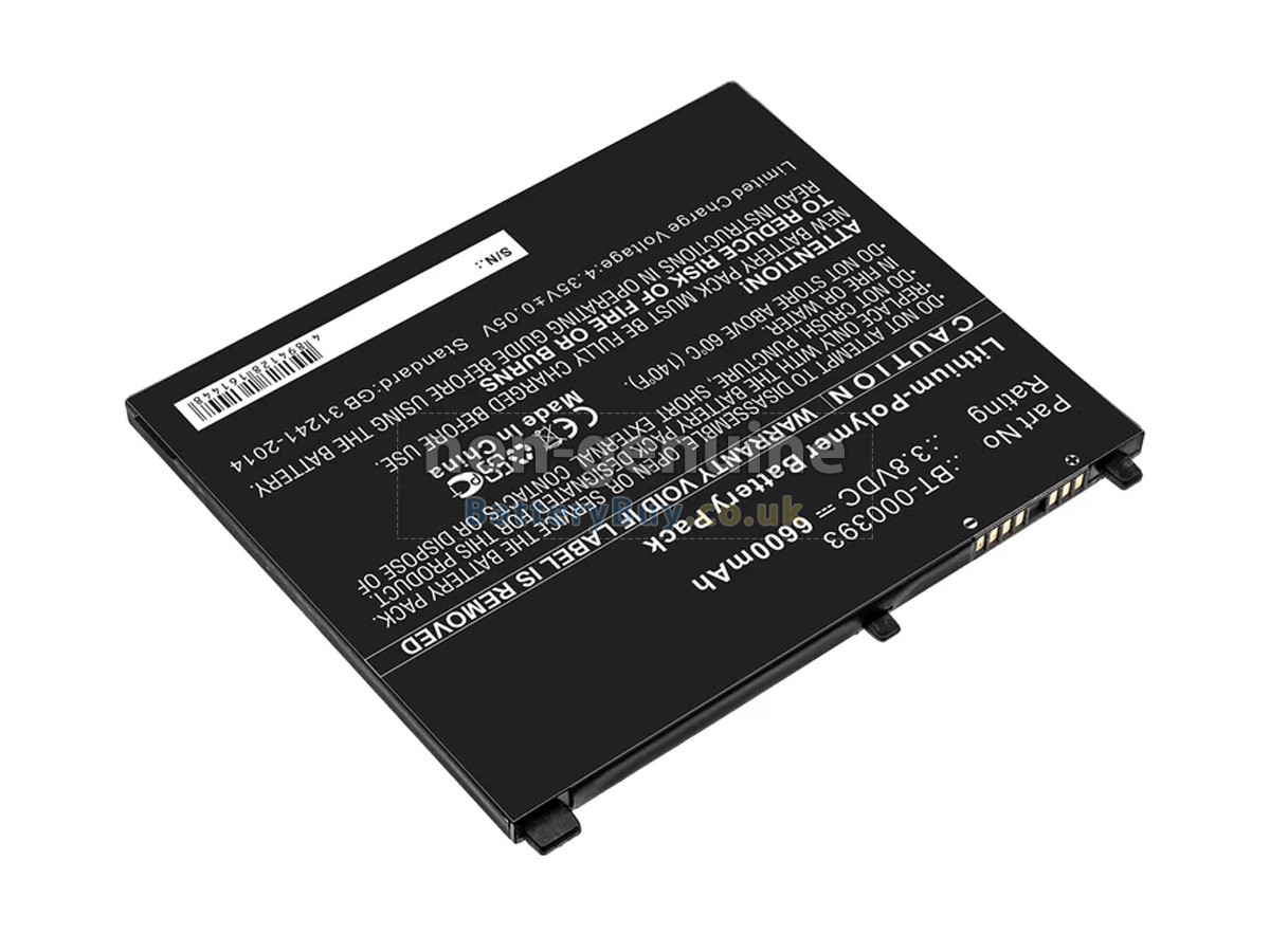 replacement battery for Zebra BT-000393