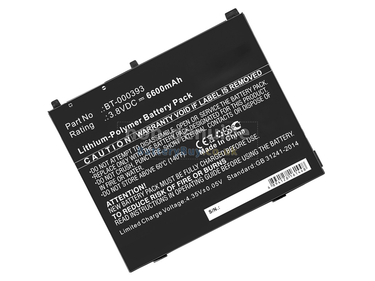 replacement battery for Zebra ET5X