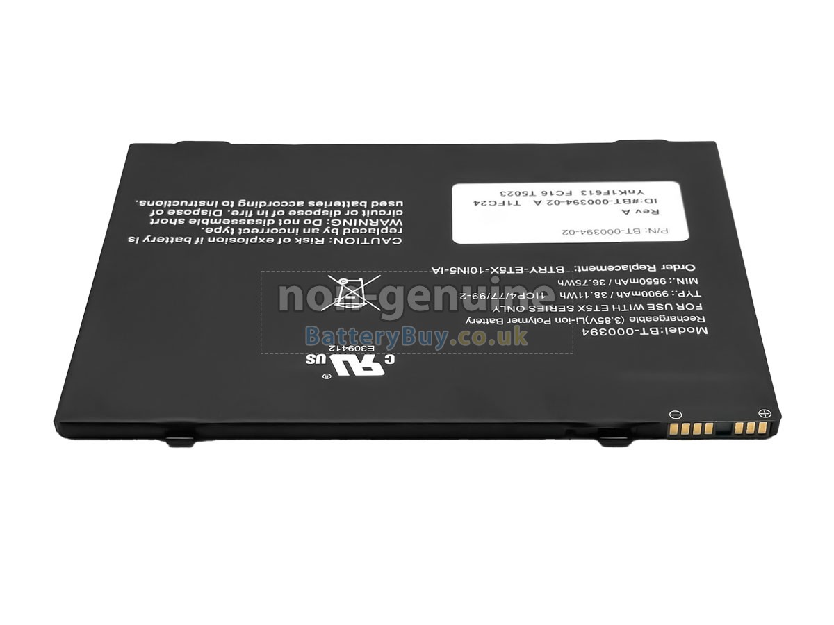 replacement battery for Zebra ET5X