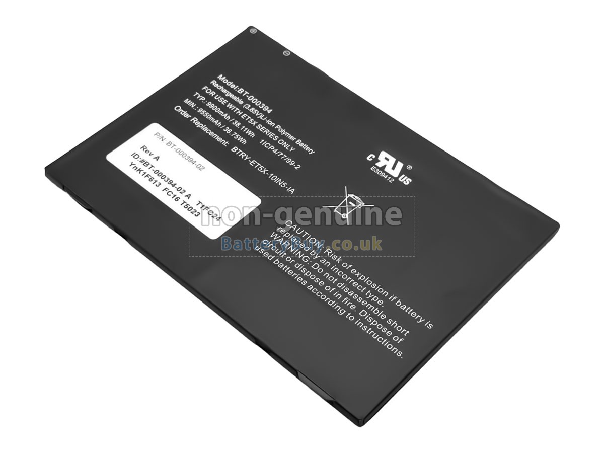 replacement battery for Zebra ET5X