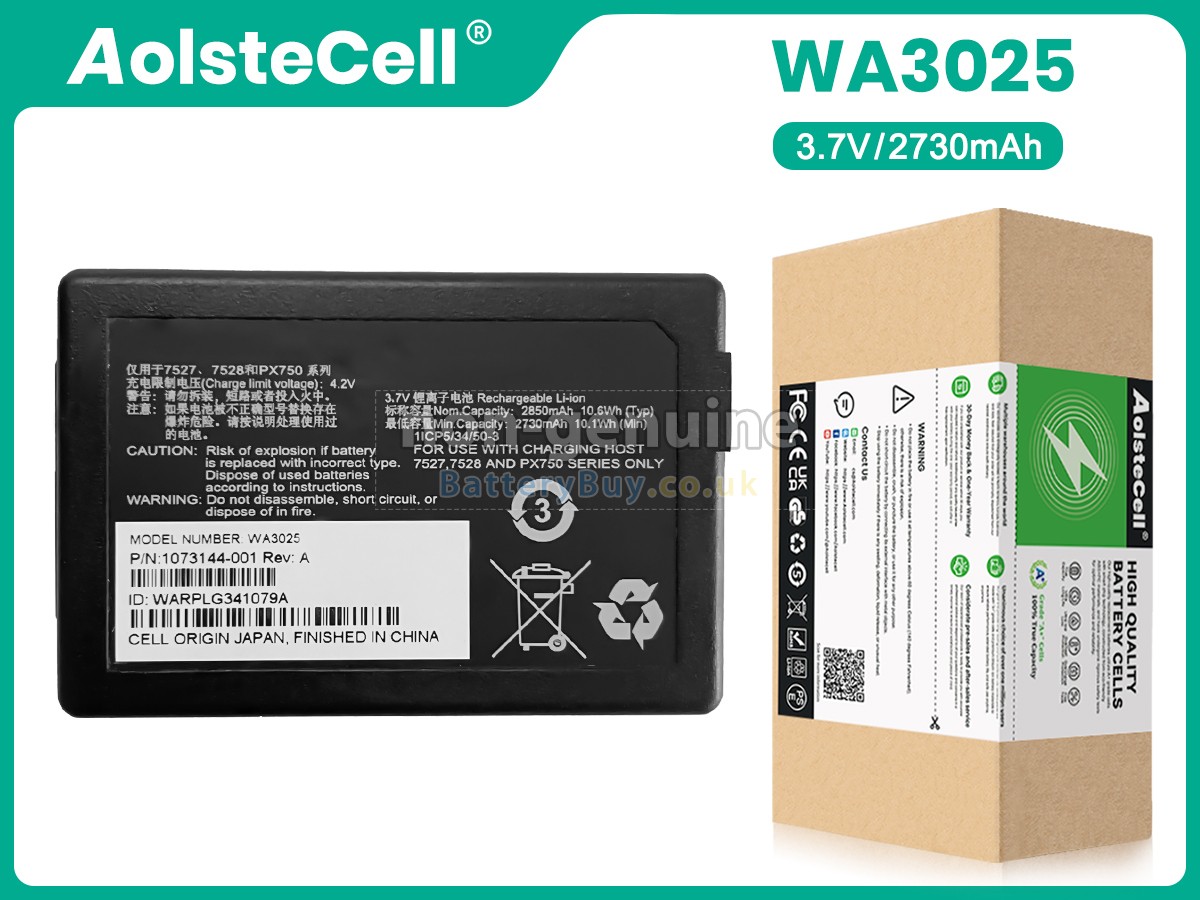 replacement battery for Zebra WA3025