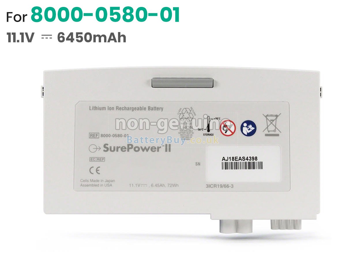 replacement battery for ZOLL PROPAQ M